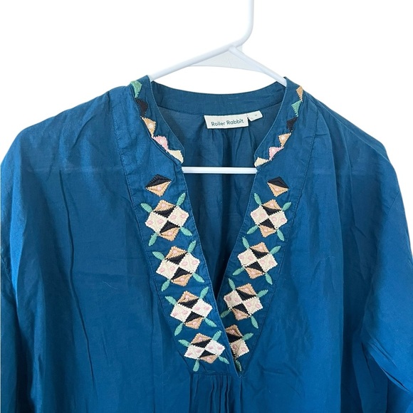 Roller Rabbit Talulah Embroidered Blouse - Picture 3 of 6